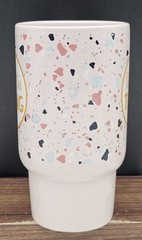 «Let’s Do This Thing» Large Pink Speckled Coffee by MUG for Boston Warehouse