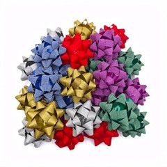 24PCS 4 Inch 24 Count (Pack of 1) gold, silver, red, green, blue, and purple