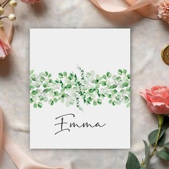 Greenery Place Cards Seating Name Banquet Wedding Dinner 25 PCS Set