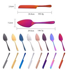 Wedding Cake Pastry Server Set, 304 Stainless Steel Silver Spatula Baking Too…