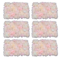 6 PCS Flower Wall Panel Floral Backdrop Flower Wall Decoration Wedding Party