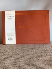 Paper Source Burnt Orange Guest Book For Weddings And Parties 220 Pages