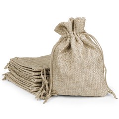 25/50/100x Burlap Wedding Favor Gift Bag Hessian Jute Bag Linen Jewelry Pouches