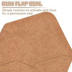 180 Packs Gift Card Mini Envelopes Small Envelope 4 x 2.7 inches, Kraft Brown