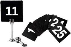 FAVSTOCK Double Sided Plastic Table Numbers for Restaurant, Wedding Seating