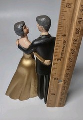 Wedding 50th Topper Bride Gold Dress Groom Black Tuxedo 1980 Bakery Crafts Ohio