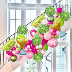 Lemon-Balloons Margarita-Balloon 10PCS Lime Fruit Green Lemon Foil Balloons