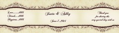 100 Elegant Vintage Wedding Water Bottle Labels Waterproof COLOR 8″x2″ wrap