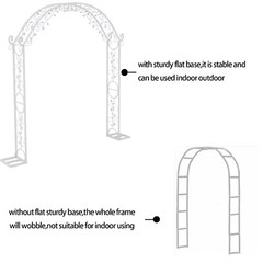 Decorative Wedding Arch Flower Pattern Heavy Metal for Bridal Party Prom Stand
