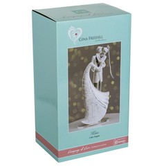 Language of Love «The Kiss» Cake Topper, 9-Inch 9-Inch, White