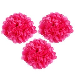 6PCS Paper Flower Tissue Pom Pom Hanging Ball Wedding Babyshower Party Decor