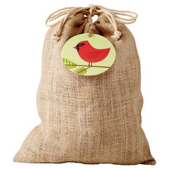 12″ x 14″ Large Burlap Jute Gift Bags with Drawstrings, 12-Pack – Choose Color