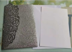 25/50PCS Personalized Laser Cut Printing Wedding Invitation Cards with Envelopes