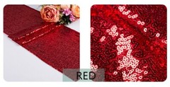 Red Glitter Sequin Tablecloth Engagement Birthday Party Wedding Cake Table Decor