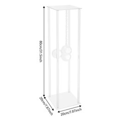 31.5 In. X 7.8 In. Rectangular Acrylic Decorative Stand Wedding Centerpieces wit