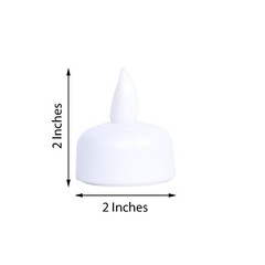 12 White LED TEA LIGHTS Waterproof Submersible Wedding Tabletop CENTERPIECES