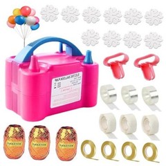Balloon Pump Electric, 110V-120V Portable Dual Nozzle Balloon Blower with