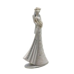 Love Count the Ways Dancing Couple Wedding Cake Topper