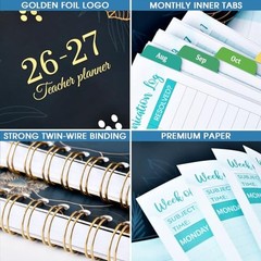 Teacher Planner 2026-2027 – Teacher Lesson 8.5″ x 11″ Dark blue and white
