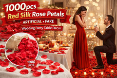 1000 PC Hot Pink Flower Petals for Decorations Romantic Decorations Silk US SHIP
