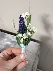 Wedding Boutonniere, Bouquet, Decor 15 Lot
