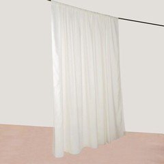 IVORY 10 ft x 10 ft Polyester Sheer Chiffon Dual Layer CURTAIN Rod Pockets Party