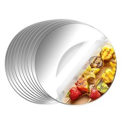 Pack Acrylic Round Mirrors Non Glass Round Mirror Plate Self 6 inches/15 cm 10