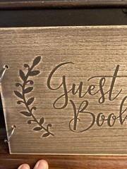 Book Guestbook New Unused Rustic