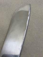 Vintage 1970s Bridalane Stainless Steel Serrated Pie/Cake Knife Sterling Handle