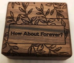 Wooden Ring Box for Wedding or Engagement, Ring Bearer Gift – Storage Box