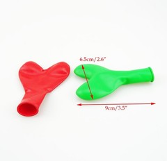 yueton Pack of 100 Assorted 12 inches, Colors-heart-shaped-100pcs