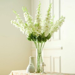 24 Pcs Delphinium Artificial Flower 35.4» Long Larkspur Stem Silk Fake Faux …