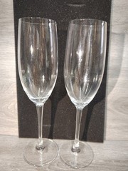 Wedding/Anniversary Champagne Flutes And Cake Server New