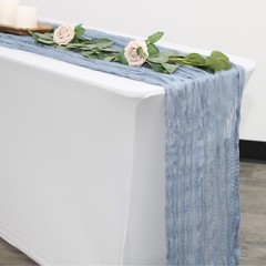 YCC Linens – 35 in. x 10 ft. Gauze Cheesecloth Table Runners for Weddings