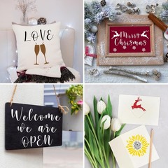 BAMIDELE Letter Stencils for Painting on Wood, 50 Pcs Calligraphy Alphabet Dr…