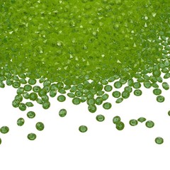 10000 Pcs Acrylic Wedding Table Diamonds 4.5 mm Crystals Gems Olive Green