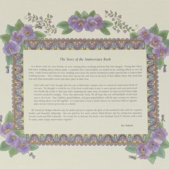 Our Wedding Anniversary Memory Photo Book Vintage 1997 Bridal Gift Floral Empty