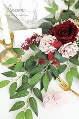 12pcs 28» Artificial Italian Ruscus Greenery Stems, Faux Hanging Greenery