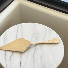 Vintage Silver Tone Cake Pie Server Butterfly Floral Scroll Handle Dessert Slice