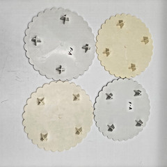 Vintage Wilton Round Cake Plates / Separators / Stands! Lot of 4! 8 Inches!