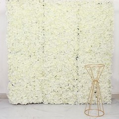 4 Cream Hydrangea Flowers Mat Wall Backdrop Panels Wedding Party Decorations