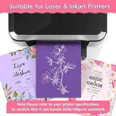 120 Sheets Colored CardStock, 180gsm/65lb 24 120 Sheets-24 Colors, Multicolor