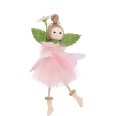 Easter Angel Ornament with Tulle Skirt for Walls Trees and Party Spaces