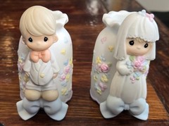 Precious Moments Wedding Unity Candle Set 848891 & 848883 2000
