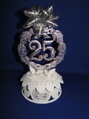 New Vintage WILTON 25TH Anniversary «Anniversary Wreath» Caketopper 102-1513