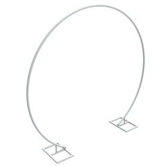Round Metal Wedding Arch Frame Garden Arbor Flowers Backdrop Stand