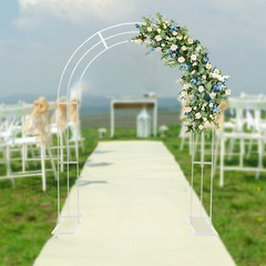 Wedding Garden Arch Trellis, 8.53Ft Backdrop Balloon Archway Decoration Stand