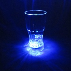 Clear Liquid Activated LED Light Mug Drink Cup Glowing Halloween Party Drinkware