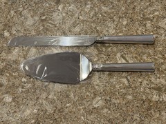 Vintage Wedding VERA WANG WEDGWOOD CAKE KNIFE SERVER Trowel 2 PIECE BOX SET NIB