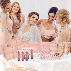 Bridesmaid Proposal Gift Set – 60 Pcs Box with Jewelry, Cup, Scrunchies & More